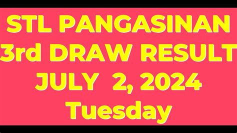 stl pangasinan result today 3rd draw time